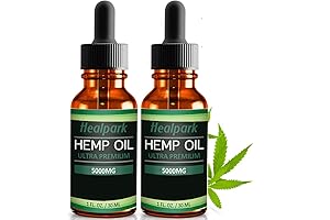 (2 Pack) Hemp Oil 5000mg - 100% Organic Hemp Seed Extract, Rich...