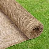 Wukfuiui 39' x15 Feet Garden Burlap Multipurpose Burlap Tree Wrap, Burlap Fabric Premium Weed Barrier,Erosion Control, Natural Burlap Rolls, Jute Fabric, Landscape Burlap for Outdoor Plant Gardening