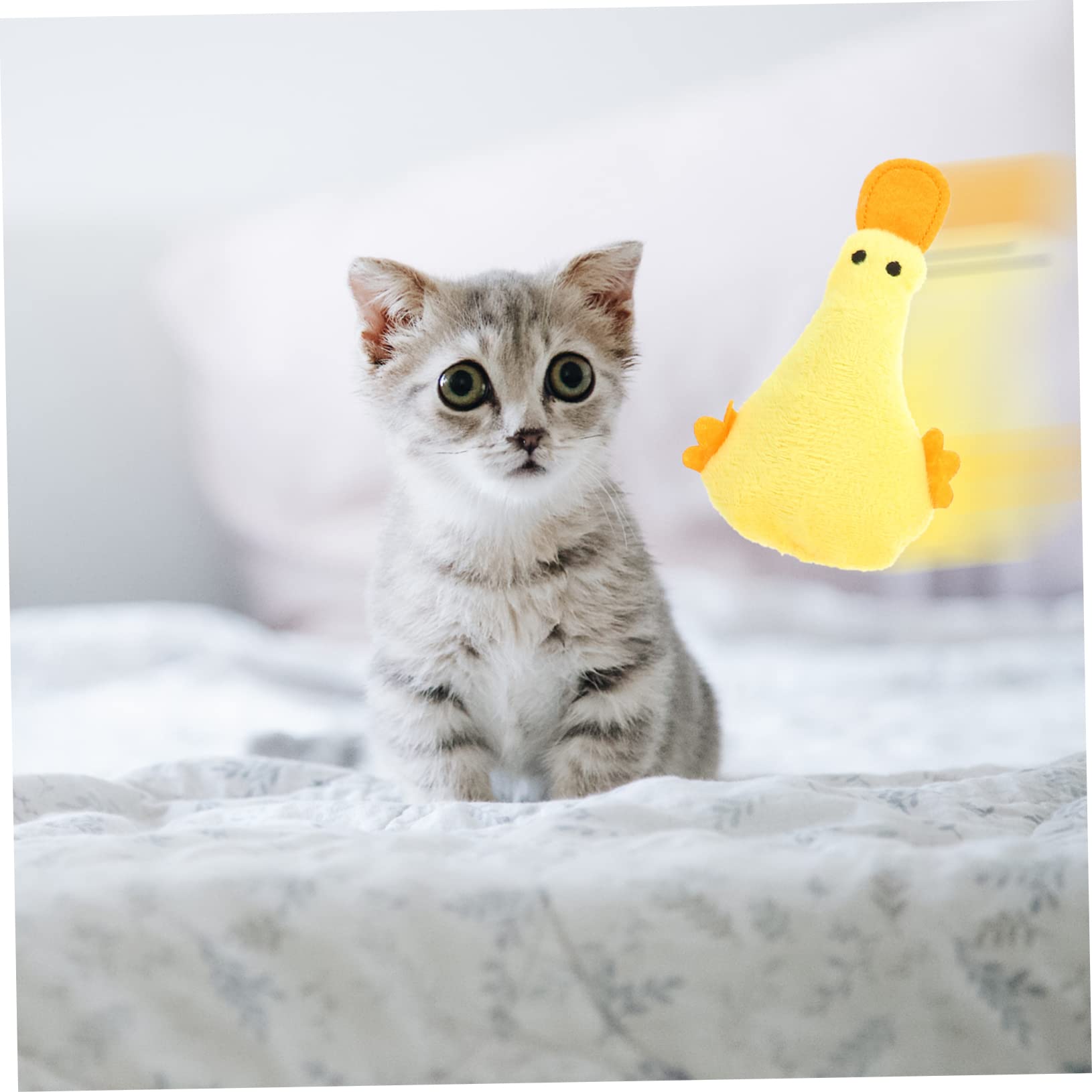 INOOMP 20piezas Juguetes De Morder para Gatos Juguetes De Peluche Hierba Gatos Interiores