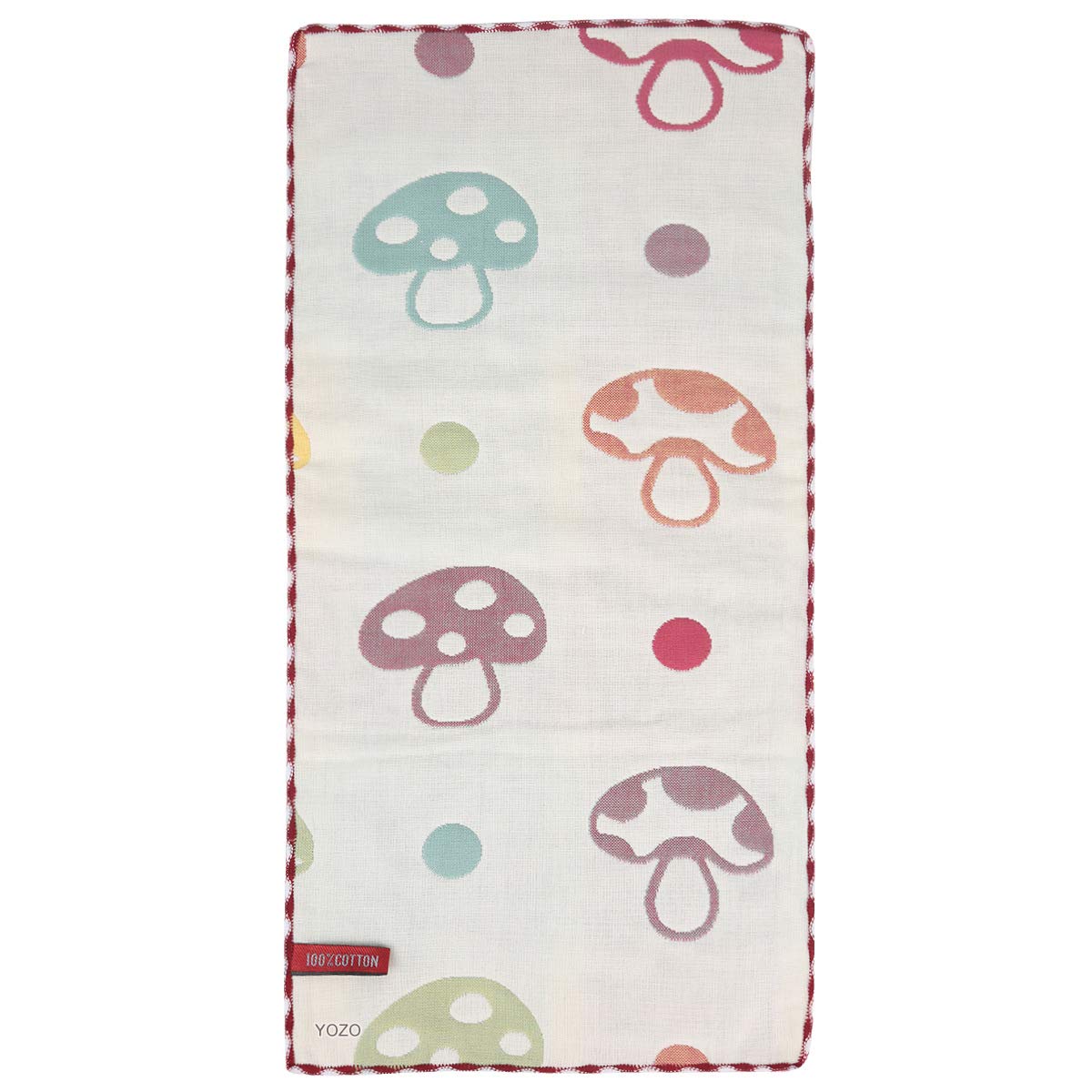 YOZO Kids and Toddlers Cute 100% Cotton Washcloths Handkerchief with Hook Design-Soft &Hypoallergenic Towels for Child's Sensitive Skin,Healthy and Skin-Friendly for Boys and Girls (5 Packs)