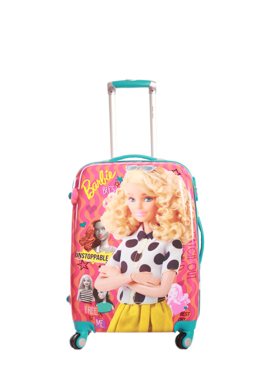 Disney Barbie 41 Cm Abs Hard Sided Kids Cabin Luggage Desertcart