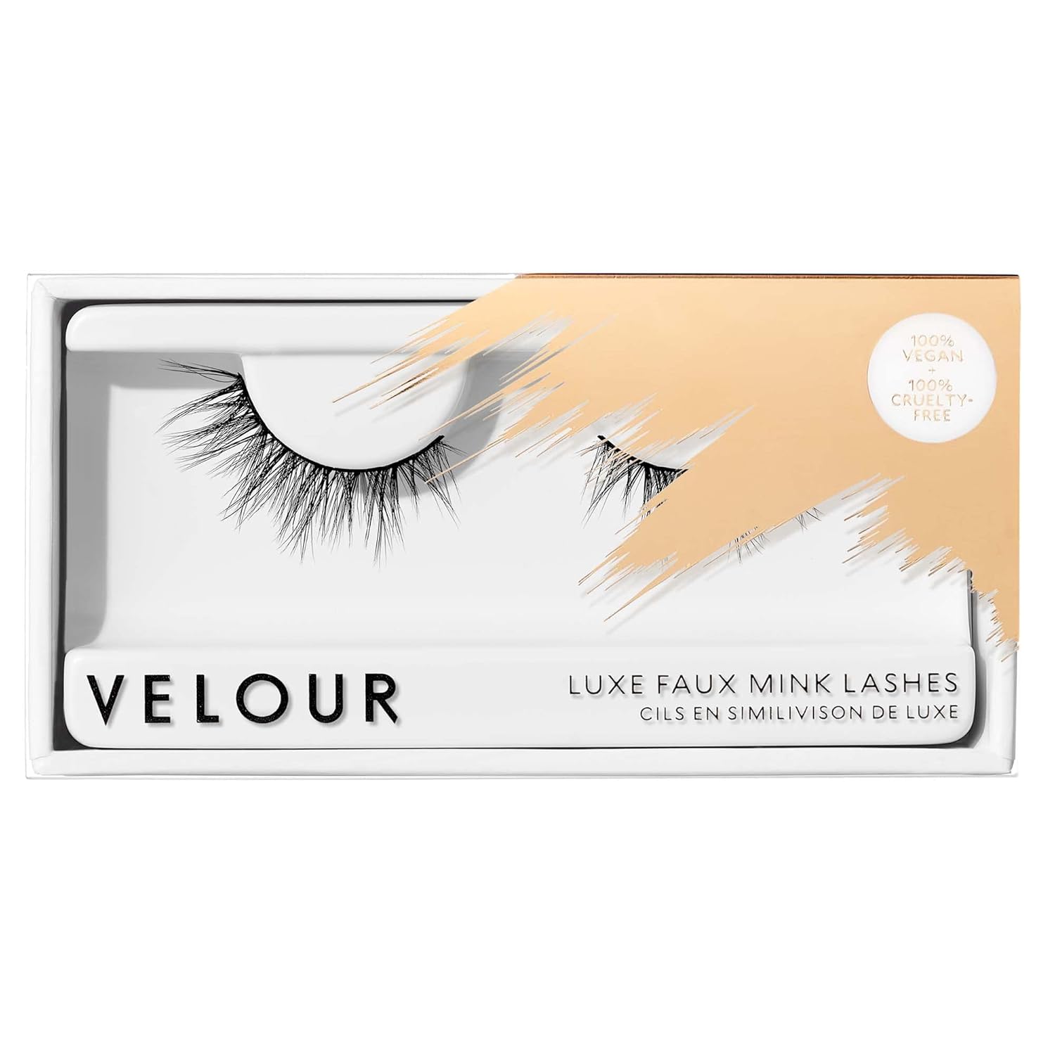 Velour Vegan Luxe Faux Mink Eyelashes, Light & Fluffy False Lash Extensions, Wear up to 20 Times, Luxurious and Natural Lashes, 100% Vegan, Soft and Comfortable, All Eye Shapes
