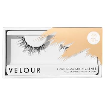 Velour Vegan Luxe Faux Mink Eyelashes, Light & Fluffy False Lash Extensions, Wear up to 20 Times, Luxurious and Natural Lashes, 100% Vegan, Soft and Comfortable, All Eye Shapes