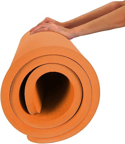 Miniatura 8 de Hatha Yoga Alfombrilla de yoga TPE de 45 pulgadas, tamaño grande, 72 pulgadas de largo x 32 pulgadas de ancho, antideslizante, antidesgarros, para
