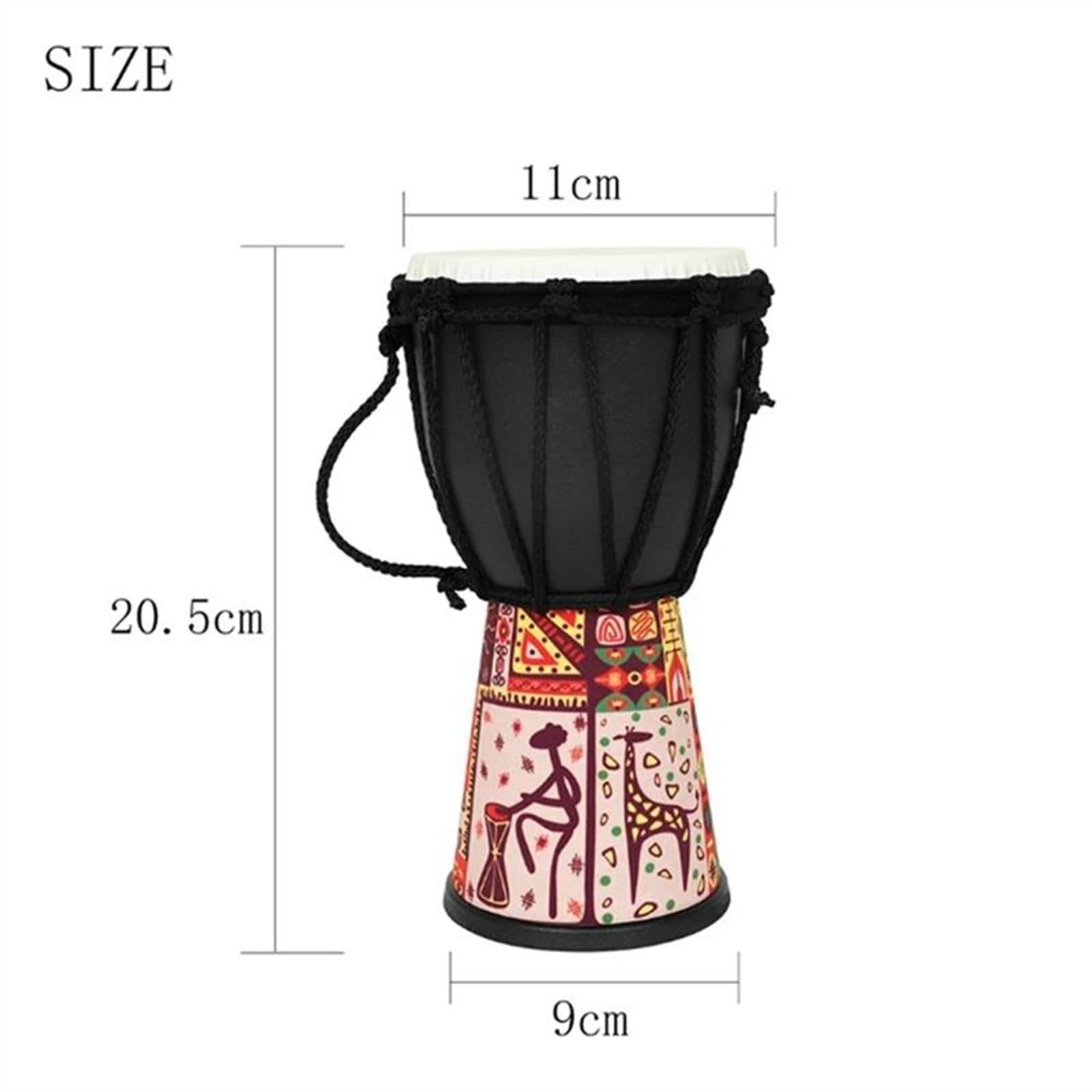 Profesjonalny Djembe 4-calowy Afrykański Bęben Dla Początkujących Dorosłych Profesjonalny Instrument Perkusyjny Perkusisty