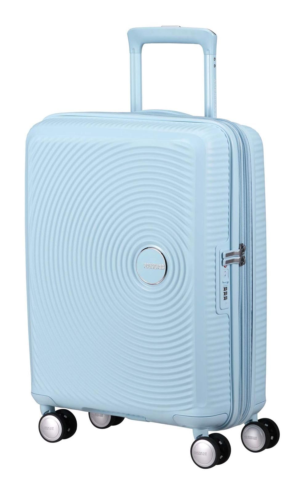 American Tourister Soundbox Spinner 55/20 TSA EXP Trolley Pastel Blue