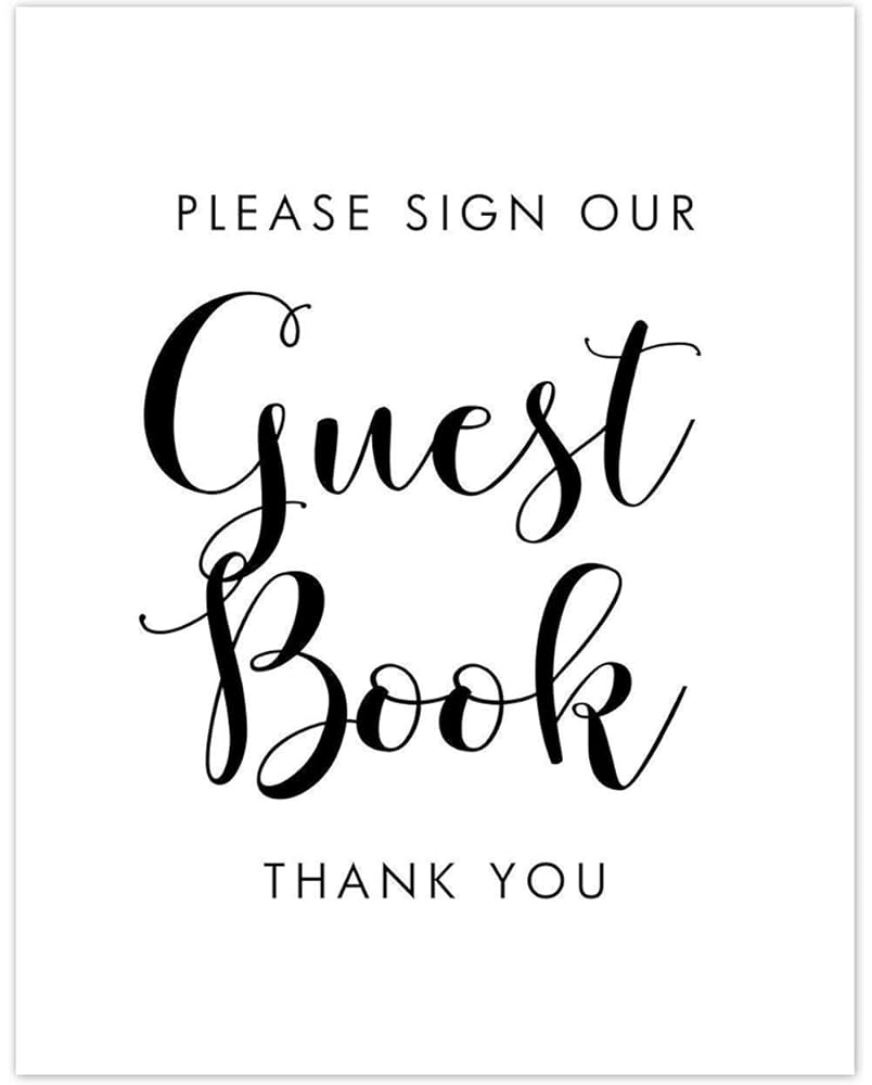 amazon-com-please-sign-our-guest-book-great-for-party-wedding-graduation-visitor-log-book-or-sign-in-book-guestbook-sign-minimalist-gift-idea-11x14-unframed-typography-art-print-poster-black-and for Free Printable Guest Book Sign Amazon.com: Please Sign Our Guest Book - Great for Party, Wedding, Graduation, Visitor Log Book or Sign In Book, Guestbook Sign, Minimalist Gift Idea, 11x14 Unframed Typography Art Print Poster, Black and for Free Printable Guest Book Sign
