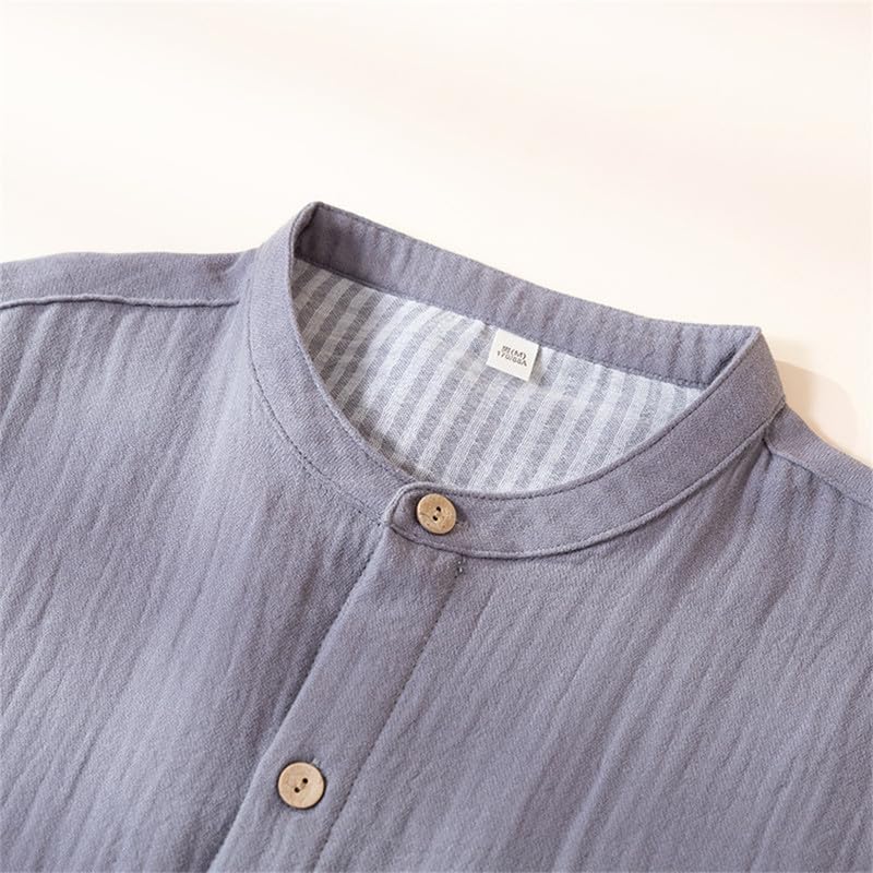 Shanghai Story Japanese Style Casual Cotton Gauze Sleepwear Set Long Sleeve Pajamas Loungewear Spring Summer3