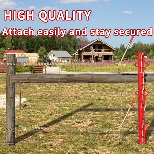 tredre chain link fence stretcher tool with 197ft chain  heavy-duty fence puller stretcher amp wire tensioner 2200lbs capacity barbed wire fence puller for farm ranch fence repair 2 pc