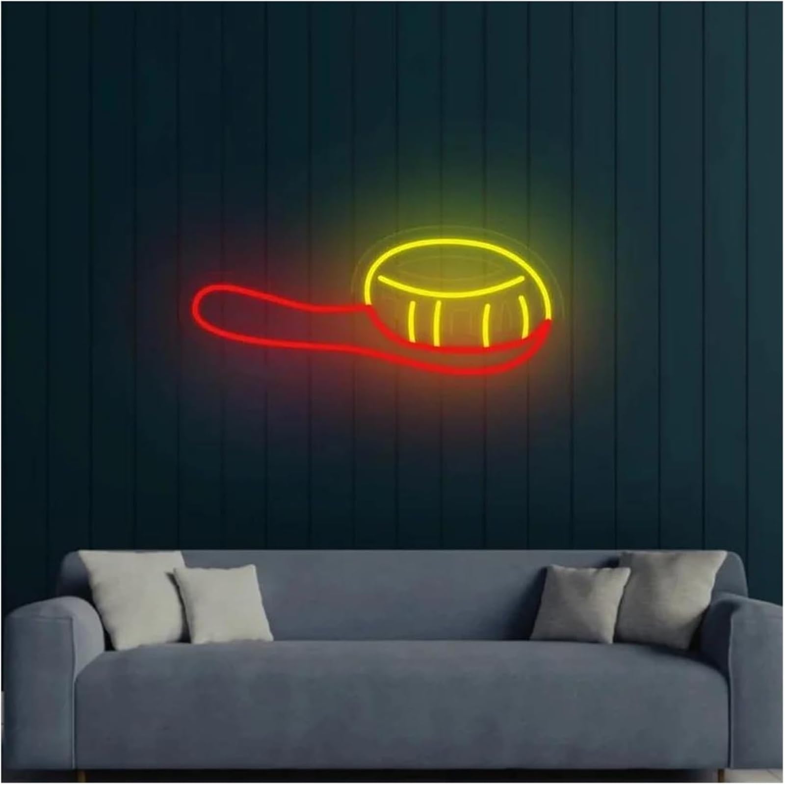 Luce al neon Lampada al per neon calmante per spazzola per capelli, alimentata, luminosità regolabile, pettine, per luci(C)