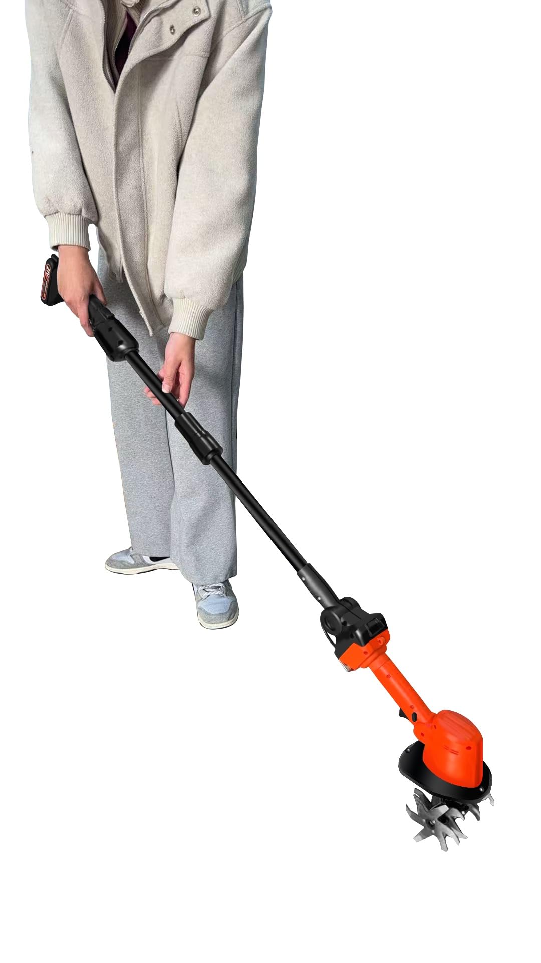 Motoazada eléctrica sin Cable,24v Rotavator eléctrico,235rpm Cultivador de Mano,para jardinería Mantenimiento del césped Excavación del Suelo Cultivo