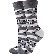 Novelty Fruit Animal Design Socks Pineapple Penguin Cat Graphic Mid-Calf Athletic Socks for Women and Men