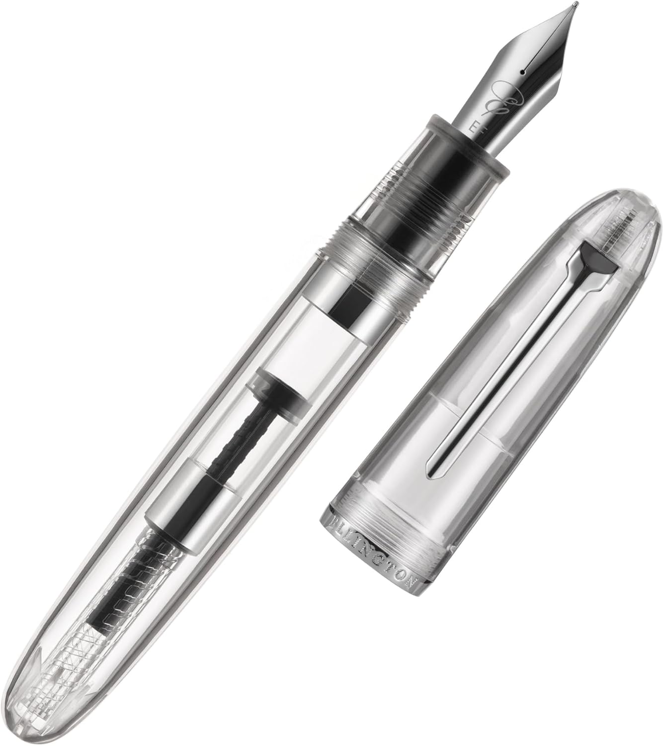 Clarity Transparent Fountain Pen Set – Available in 3 Nib Sizes and 4 Colors, Includes Ink Converter, Elegant Gift Box, – Premium Quality Writing Instrument, 1 Year International Warranty Pure Clarity Extra Fine