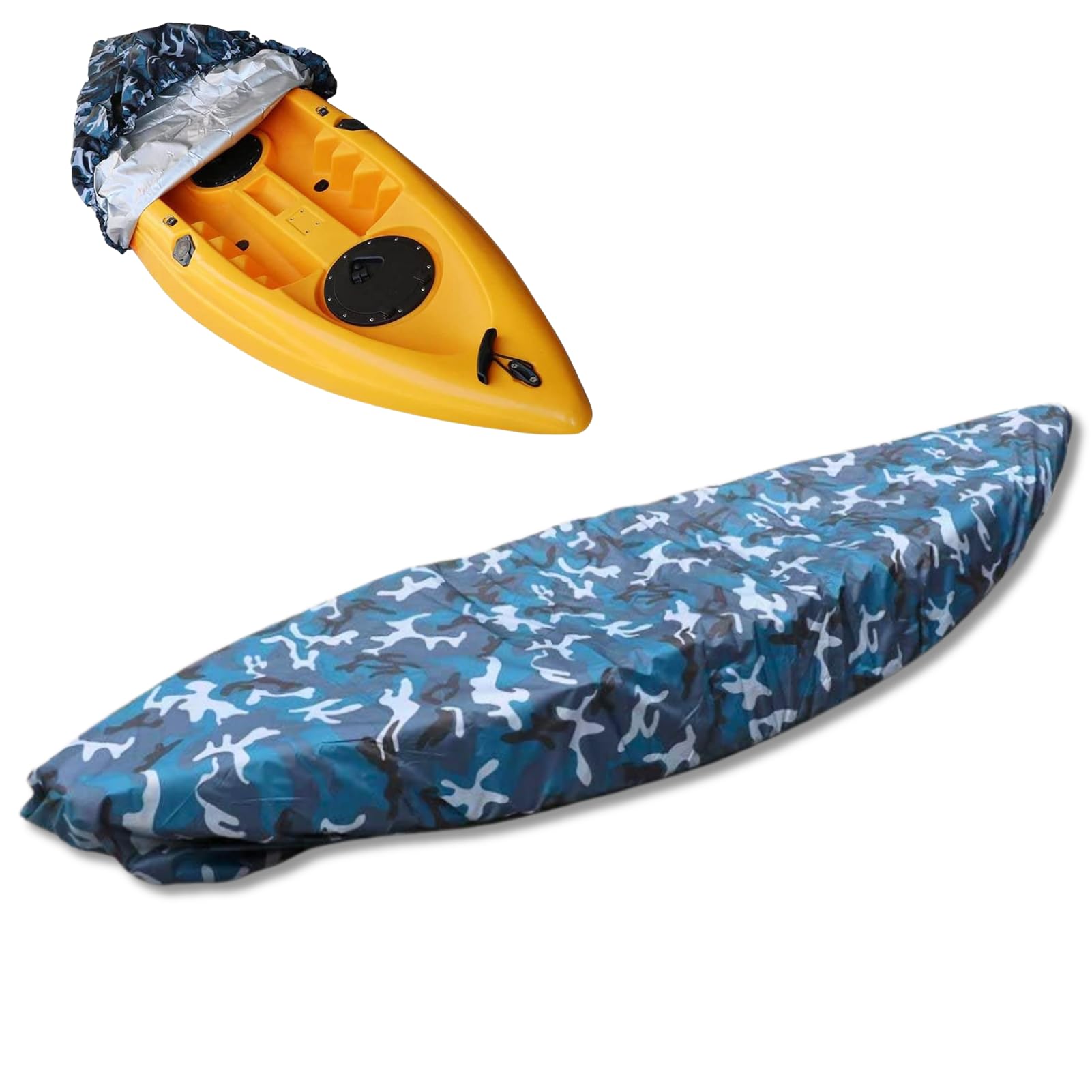 Copertura per Kayak 4,5 m Universale Kayak Copertura Canoa Barca Antipolvere Impermeabile per Canoa da 3,6-4 m