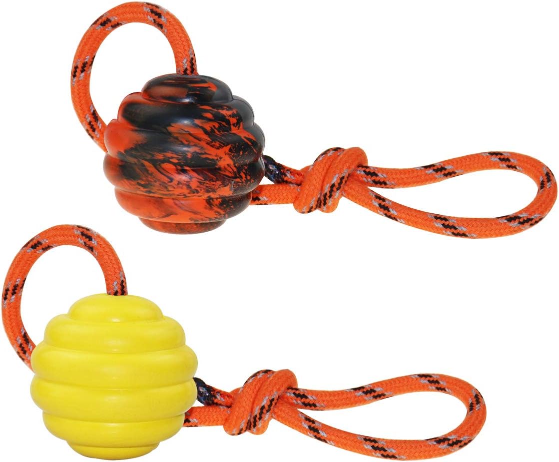 Pet Supplies The Nero Ball Classic TM K9 Ball On a Rope Reward and