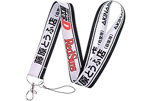 Initial D Akagi RedSuns Anime Keychain Lanyard