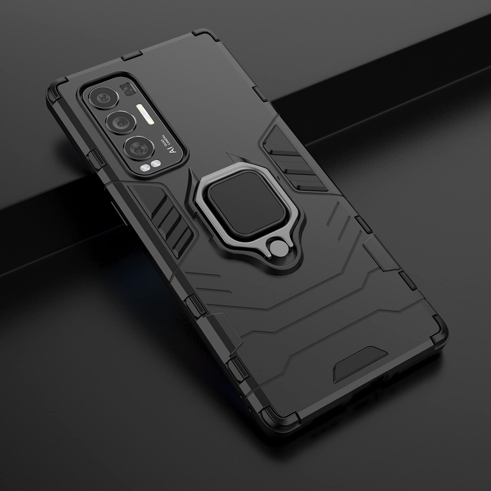 Cover per Oppo Find X3 Neo, Custodia 2In1 Dual Layer Ibrida [360°] Full