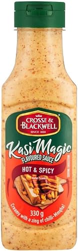 Crosse and Blackwell Magic Hot and Spicy Sauce 330g: Creamy, Chilli-Infused Sauce; Complements Kotas, Amagwinya, Gatsbys and Boerie Rolls; Convenient Squeeze Bottle