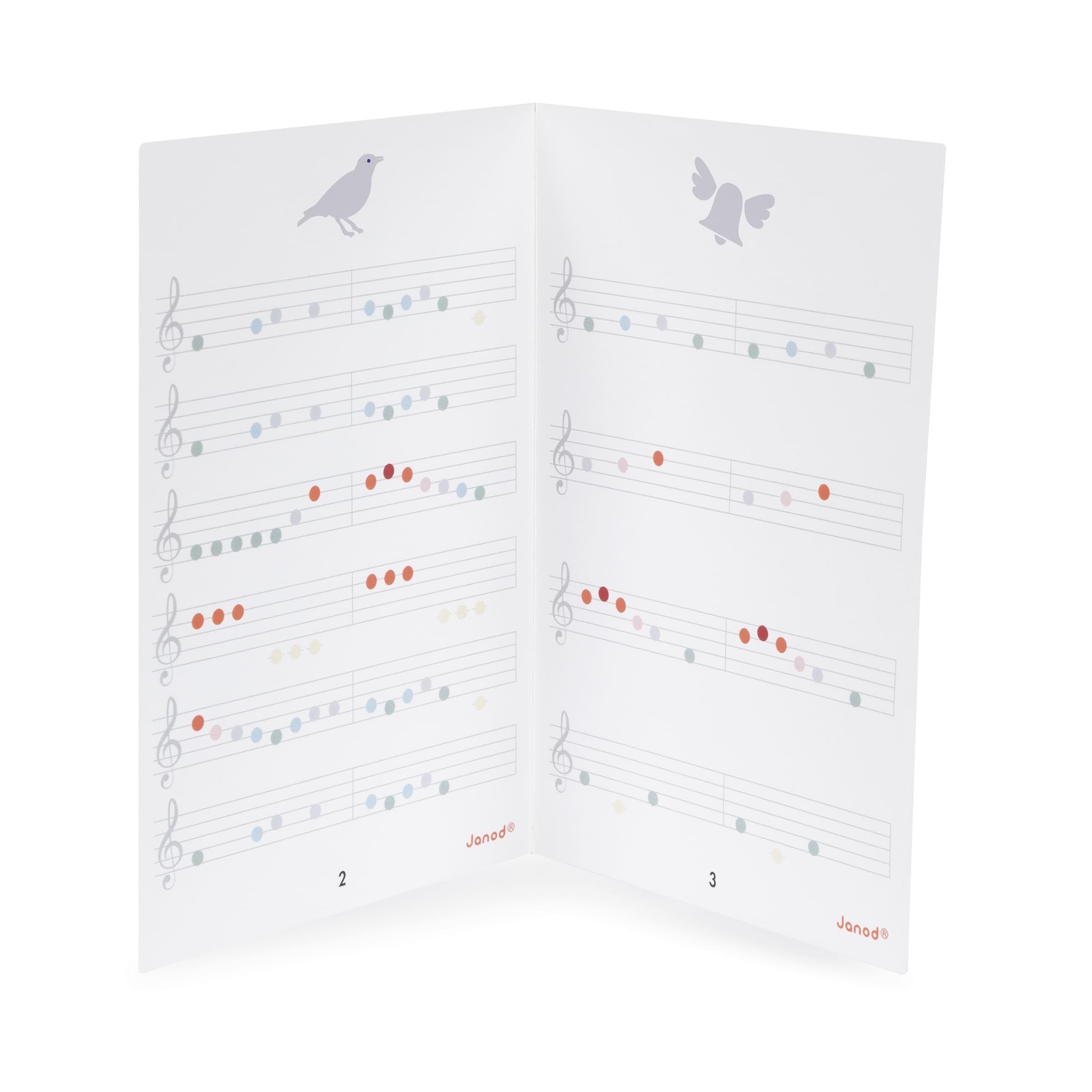 Janod - My First Confetti Wooden Electronic Piano - Pretend Play and Musical Awakening Toy - from 3 Years Old, J07618