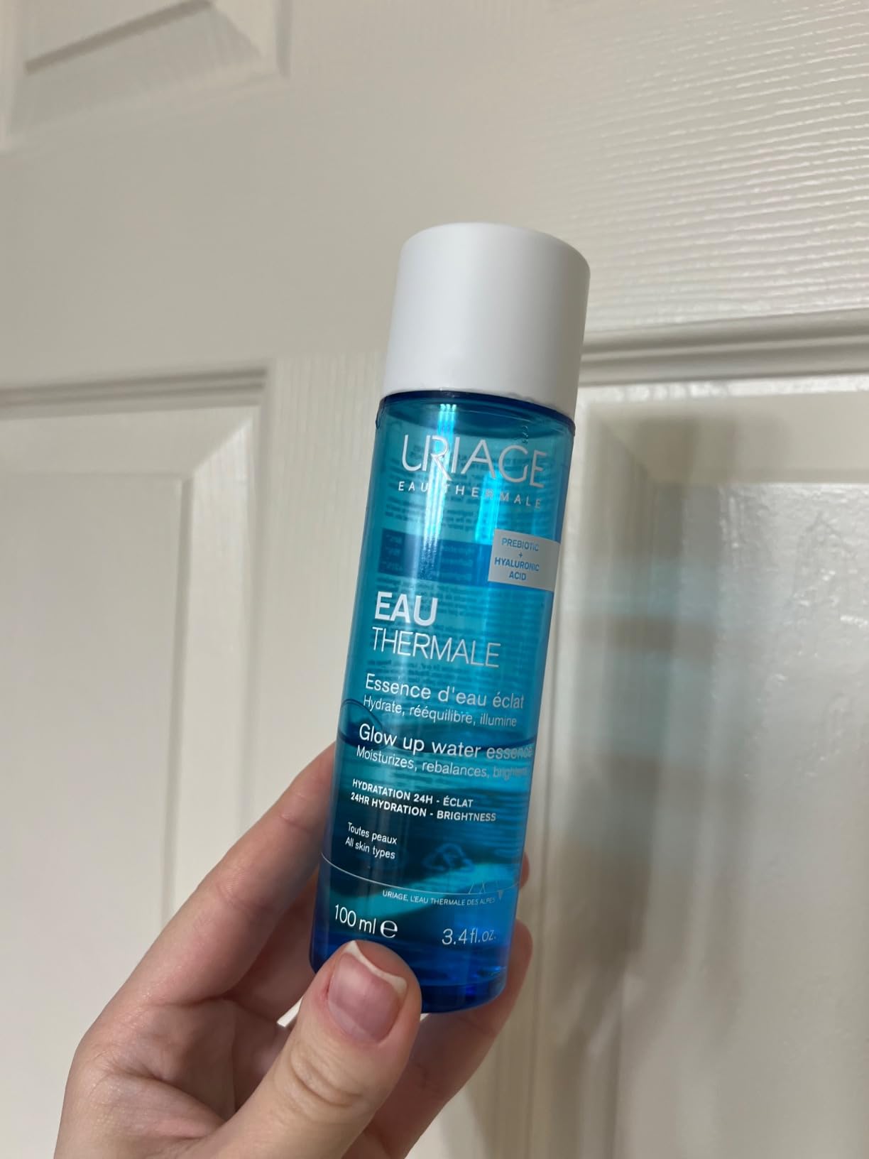 Uriage Thermal Water Essence, Facial Hydration Booster with Hyaluronic Acid & Thermal Water to Moisturize, Brighten and Plump the Skin for 24hrs 10 fl.oz