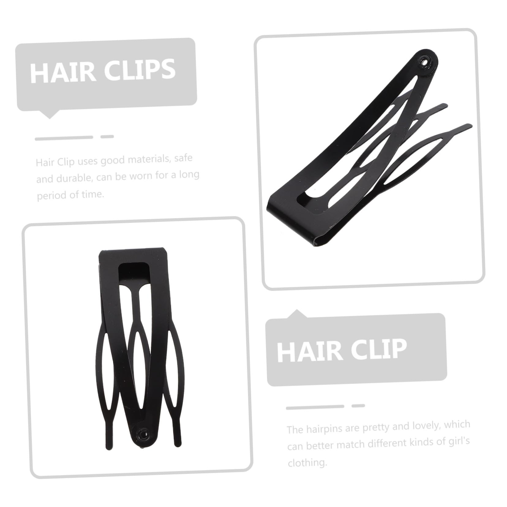 Homoyoyo 40stücke Teiliges Metall Snap Haarspangen Langlebige Haarklammern Für Mädchen Und Frauen Stabiler Halt Ohne Haarschaden Vielseitiges Haarschmuck-accessoire Für Partys Und Alltag