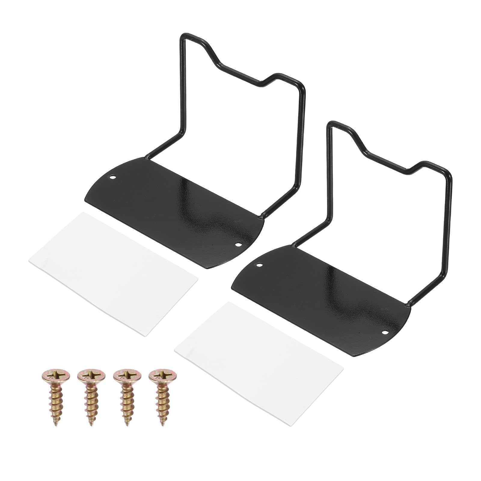 sourcing map 2Pcs Mattress Slide Stopper, 140mm x 100mm Mattress Retainer Bar Metal Non-Slip Slide Holders for Most Bed Frames to Prevent Sliding, Black