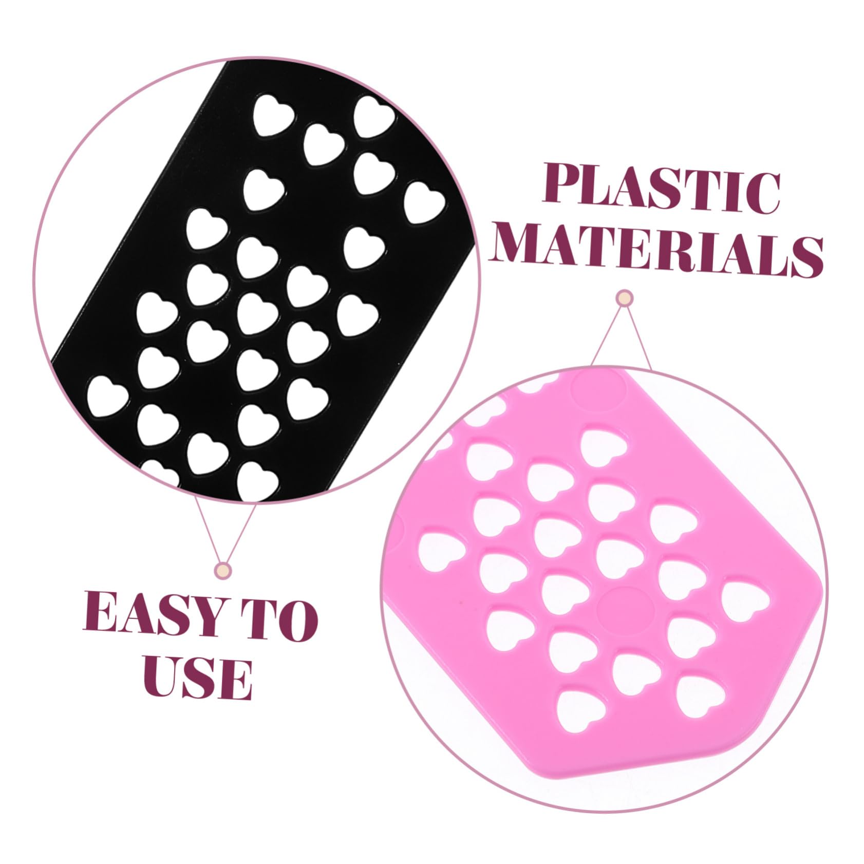 FRCOLOR 10pcs Hairstylist Pad Heatproof Perm Plates for Barbers Hair Salon Tool Heat-blocking Accessories Random Color