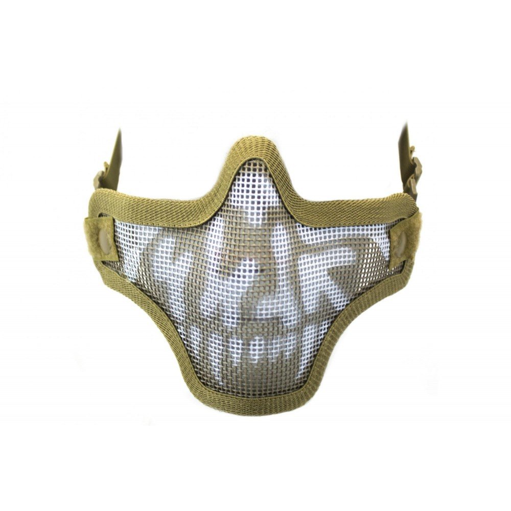 Nuprol Lower Face Skull Mesh Mask; Tan