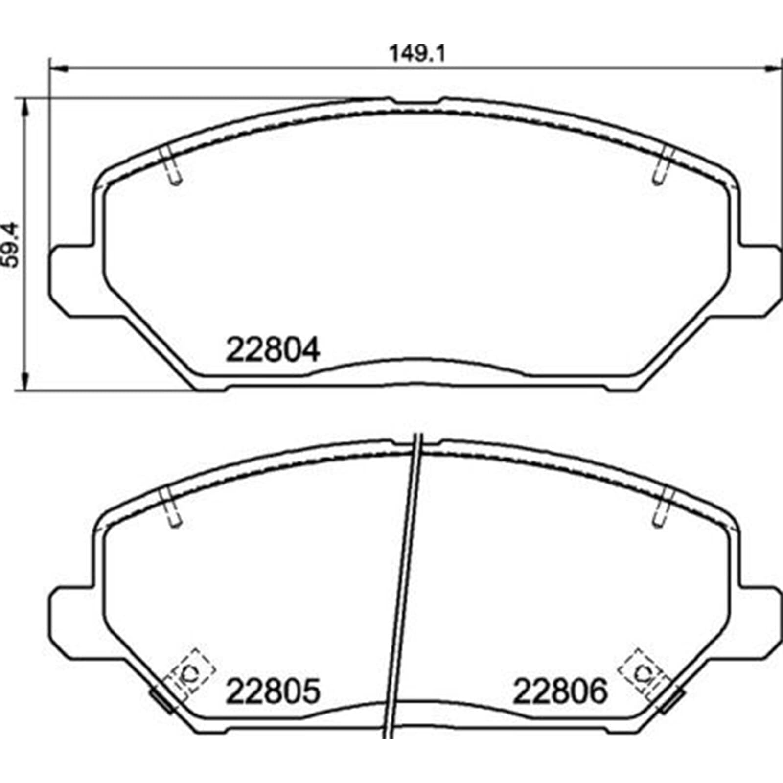 BREMBO Bremsbelagsatz, Scheibenbremse P30110