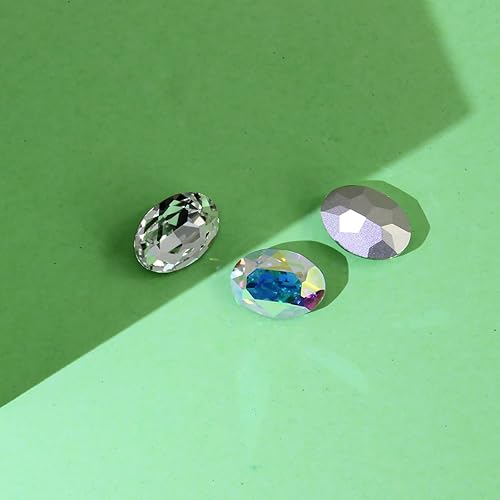 Miniatura 3 de Serbolago Diamantes de imitación ovalados puntiagudos para hacer joyas, piedras de lujo, impresionantes diamantes de imitación para manualidades,
