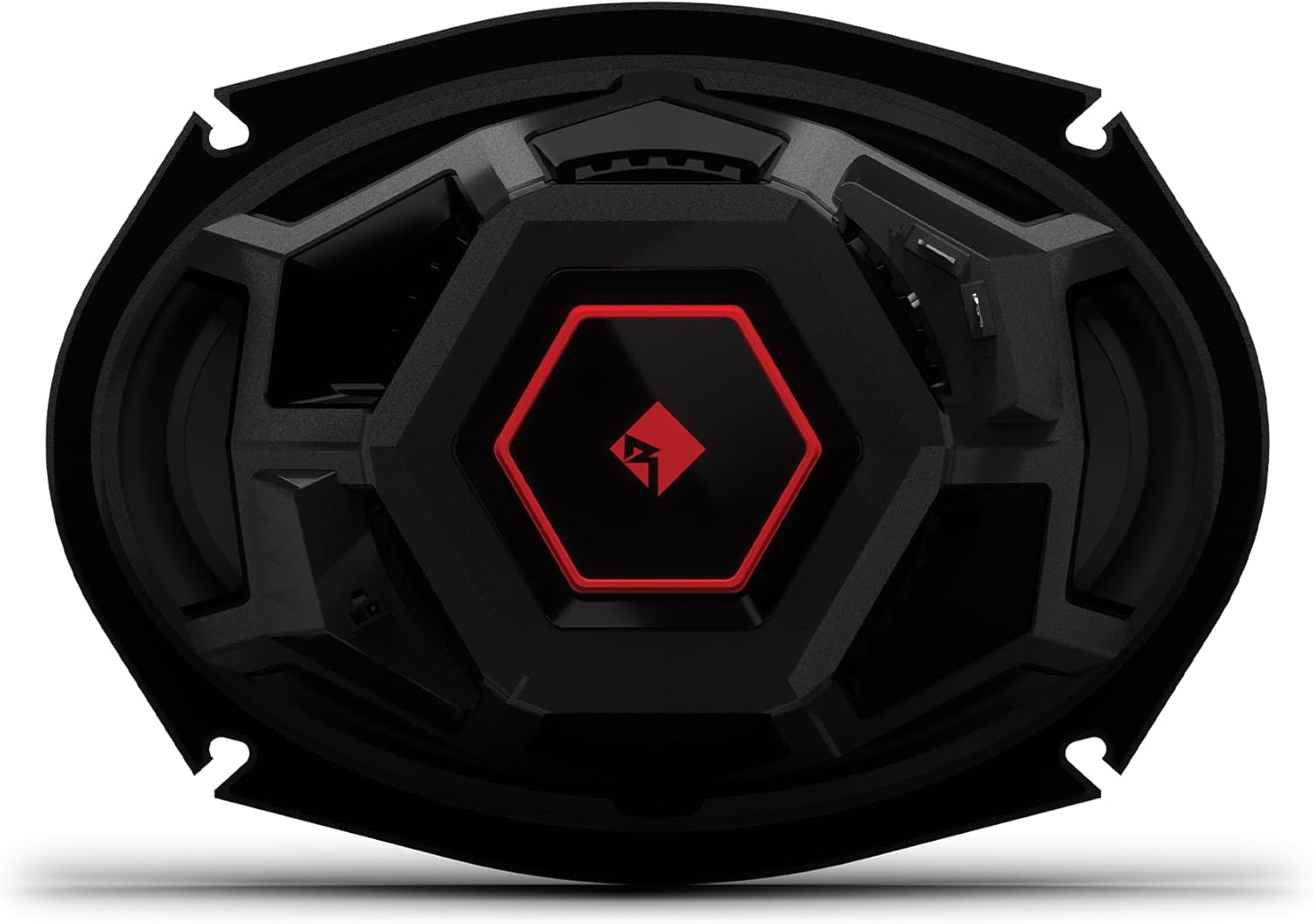 Rockford Fosgate P2V2-69HO Punch P2 6x9” High Output 2-Way 2-Ohm Convertible Speakers, Configure as a Coaxial or Component System – Black (Pair)