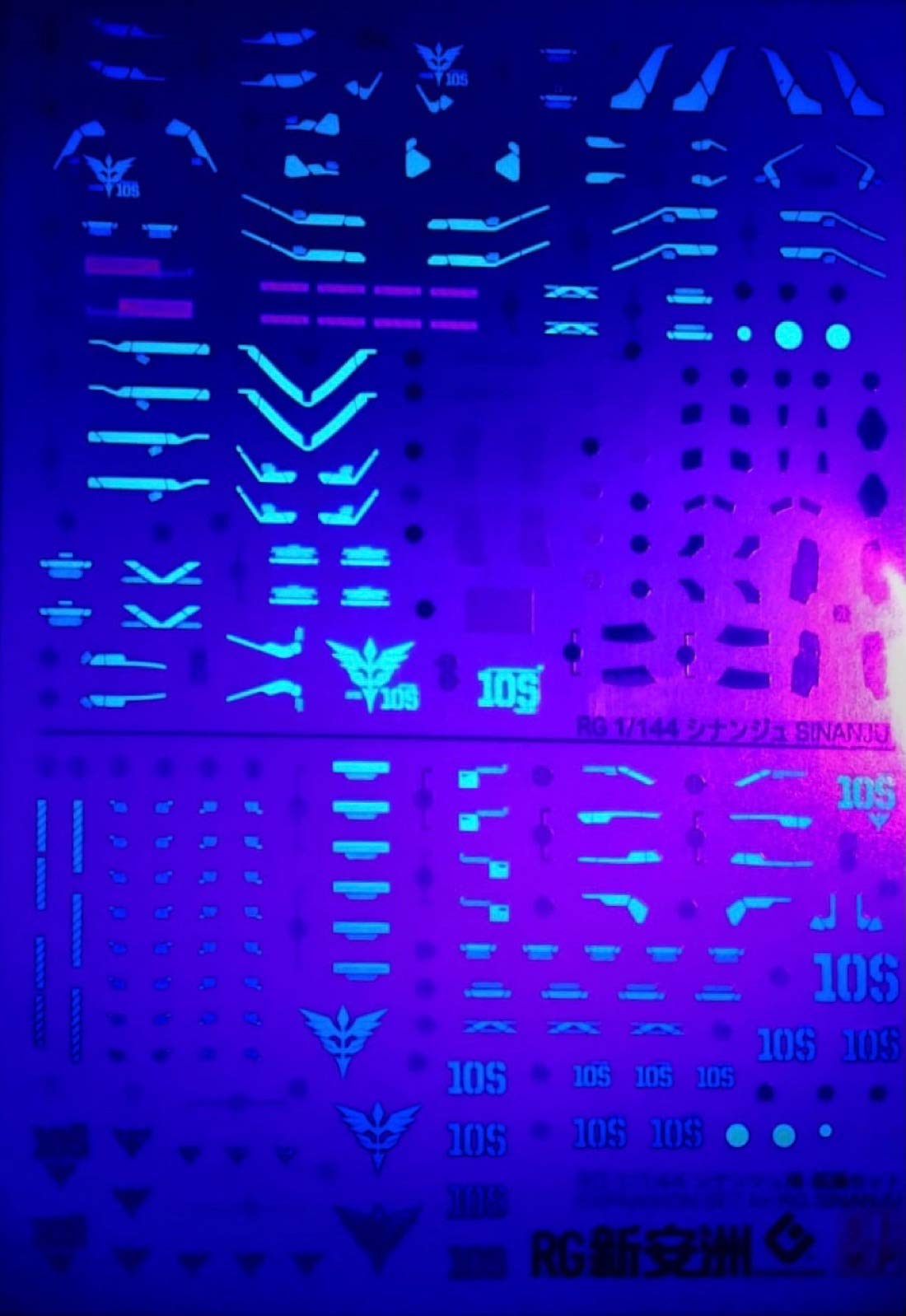 MG ガンタンク　シナンジュ　シナンジュ用水転写デカール　まとめ売り MG ガンタンク シナンジュ シナンジュ用水転写デカール まとめ