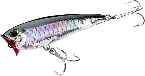 Yo-Zuri R1411-C4 3D Inshore Popper (F) 90Mm 3-12", Plata Negro