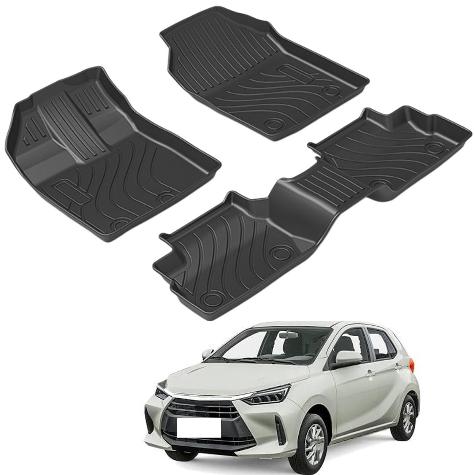PAPEP Floor Mats for Toyota WIGO 2023 RHD