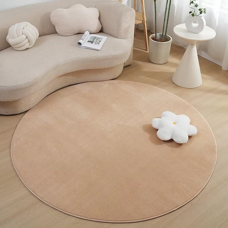 Tapis rond antidérapant pour éviter les glissades dans le salon