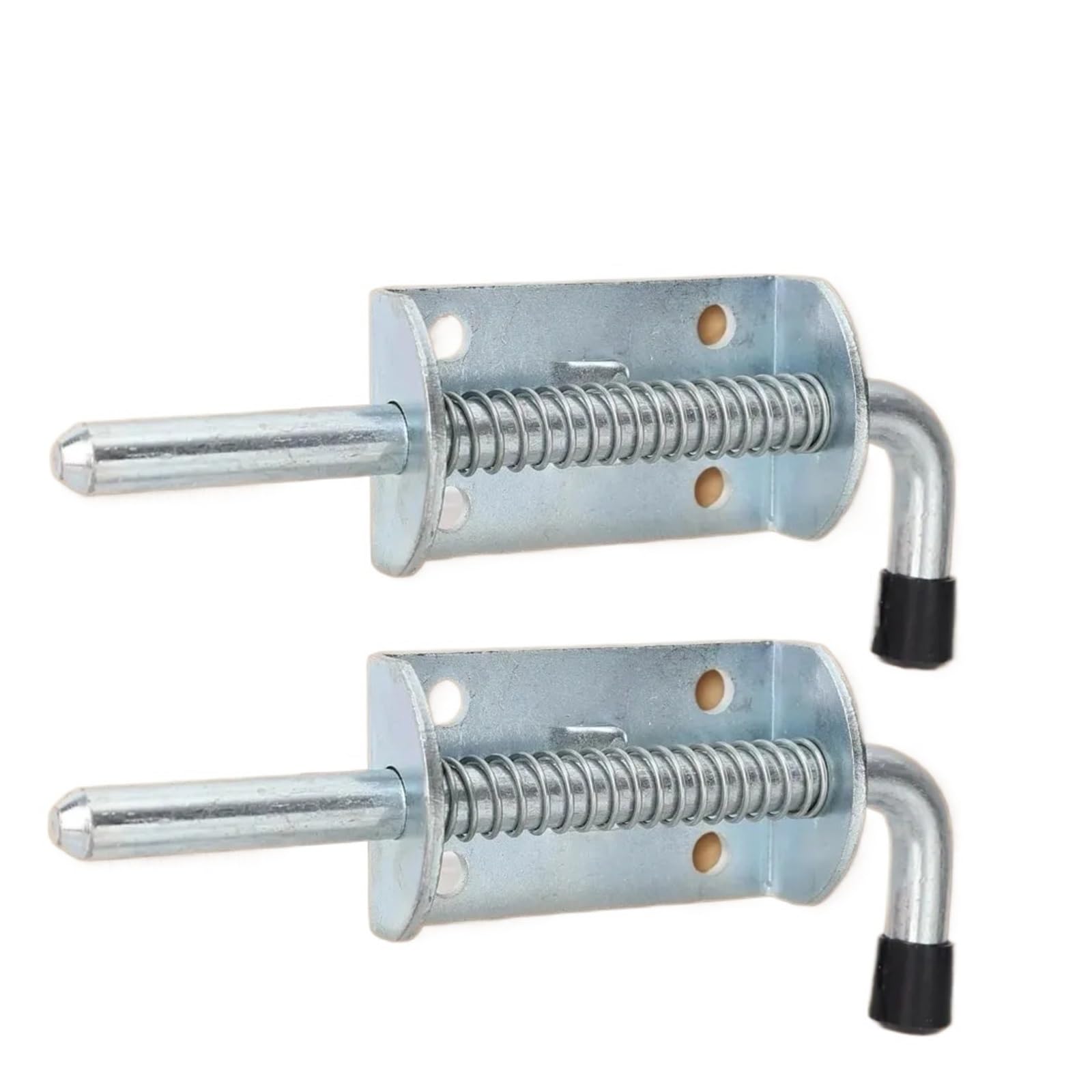 Ygmnqal 13Cm Heavy Duty Spring Bolts Latches Iron Pull Type Door Garage Lock Latch Security Barrel Bolt Cabinet Hinges Hardware(13Cm)