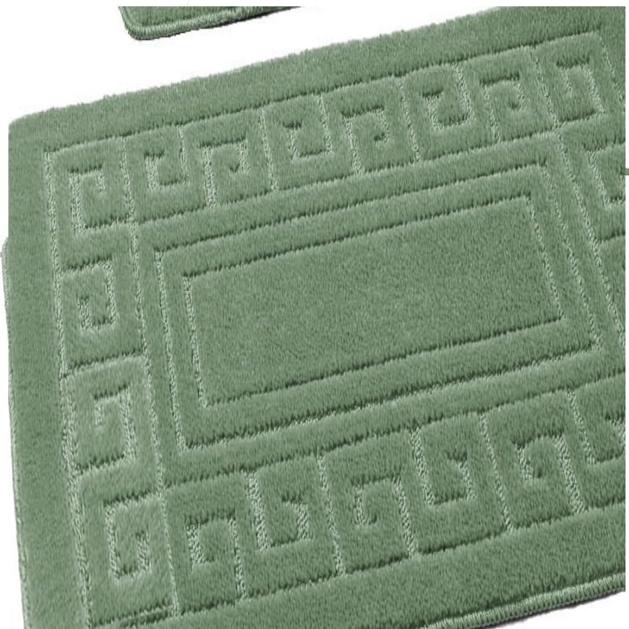 GC GAVENO CAVAILIA Luxury Greek 2 Piece Bath Set, Non Slip Bath Mat, Super Soft Bathroom Accessory Rug Mat, Regular, Sage Green