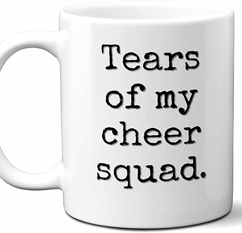 Divertida idea de regalo para entrenador de porristas. Tears Of My Cheer Squad. Lindo, único mejor entrenador de la historia, agradecimiento, taza