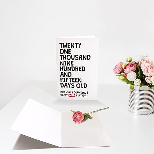 Miniatura 3 de Divertida tarjeta de cumpleaños 60 para él y ella, tarjeta de cumpleaños de 60 años, tarjeta de feliz cumpleaños 60, tarjeta de cumpleaños de 21915