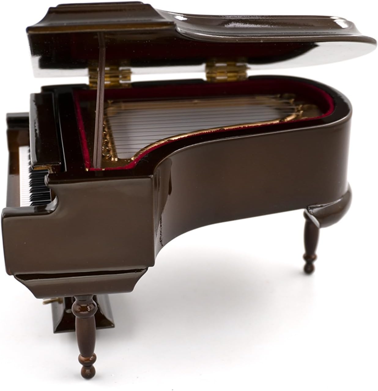 楽器の家の装飾 ミニチュア ブラウン グランド ピアノ、スツール モデル装飾装飾品家用 家庭用楽器の装飾品 (Color : 10c