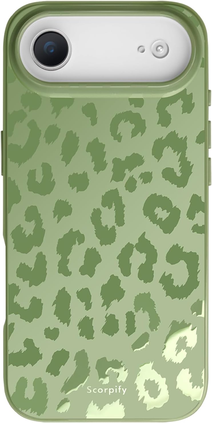 SCORPIFY for iPhone 17 Pro Case [Compatible with MagSafe] with Colorful Pearl Iridescent Design, Cute Clear Magnetic Phone Cover for Women Girls and Men, Bumper with Mother of Pearl Shell Pattern