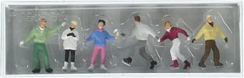 Preiser 10315 Sports & Recreation Ice Skaters pkg6 HO Scale Figure