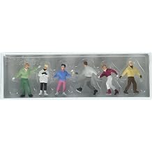 Preiser 10315 Sports & Recreation Ice Skaters pkg6 HO Scale Figure