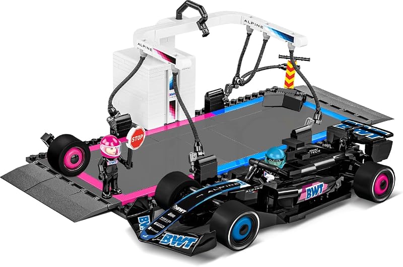 BWT Alpine F1 Pit Stop Building Set, 477 Pieces