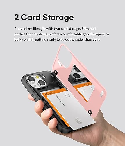 Miniatura 20 de GOOSPERY Parachoques magnético para puerta compatible con iPhone 13 Mini, tarjetero tipo cartera, cierre automático, protección de doble capa Azul