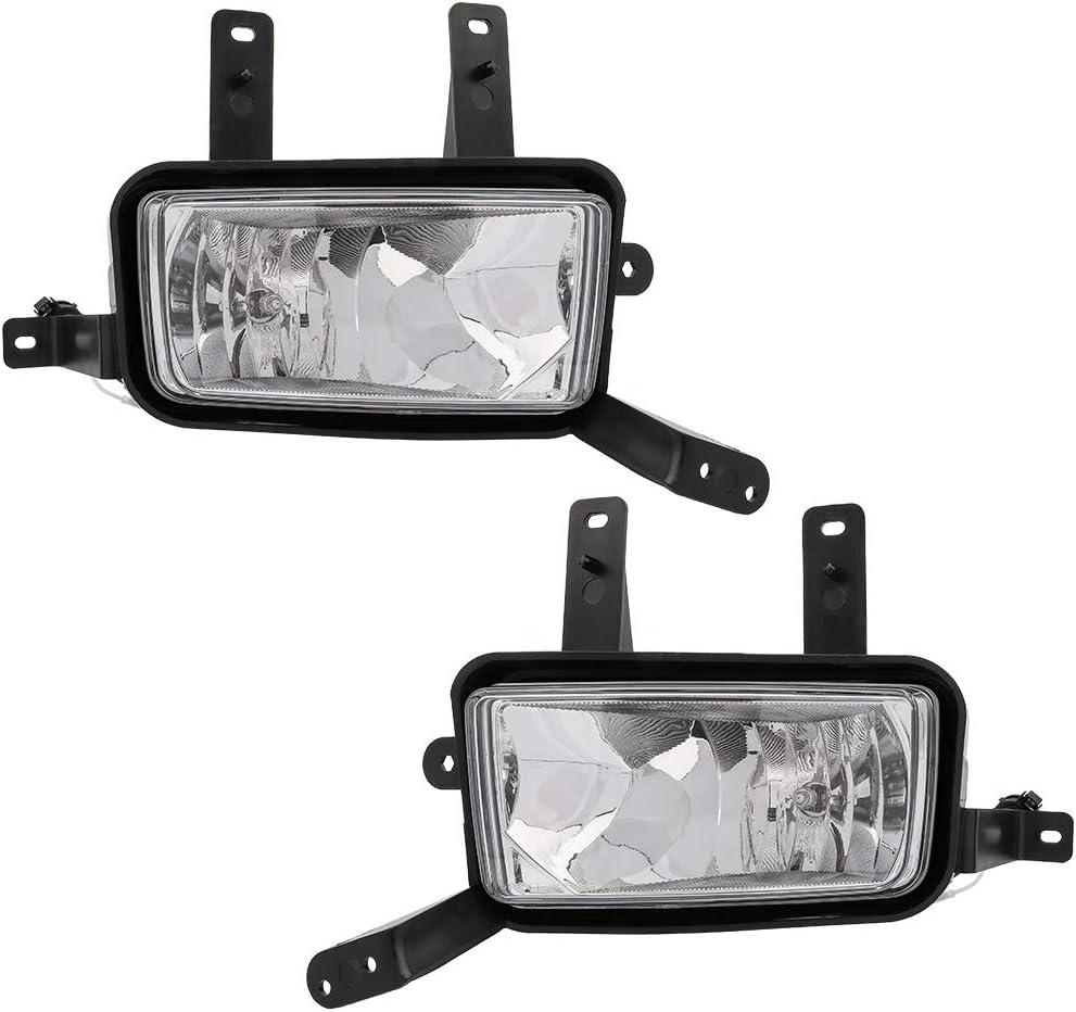 MAYASAF Clear Lens Fog Light for Chevy Bumper Pair of Fog Lamp Assembly for Chevy 2015-2017 Tahoe/Suburban, 2015-2017 for GMC Yukon/Yukon XL