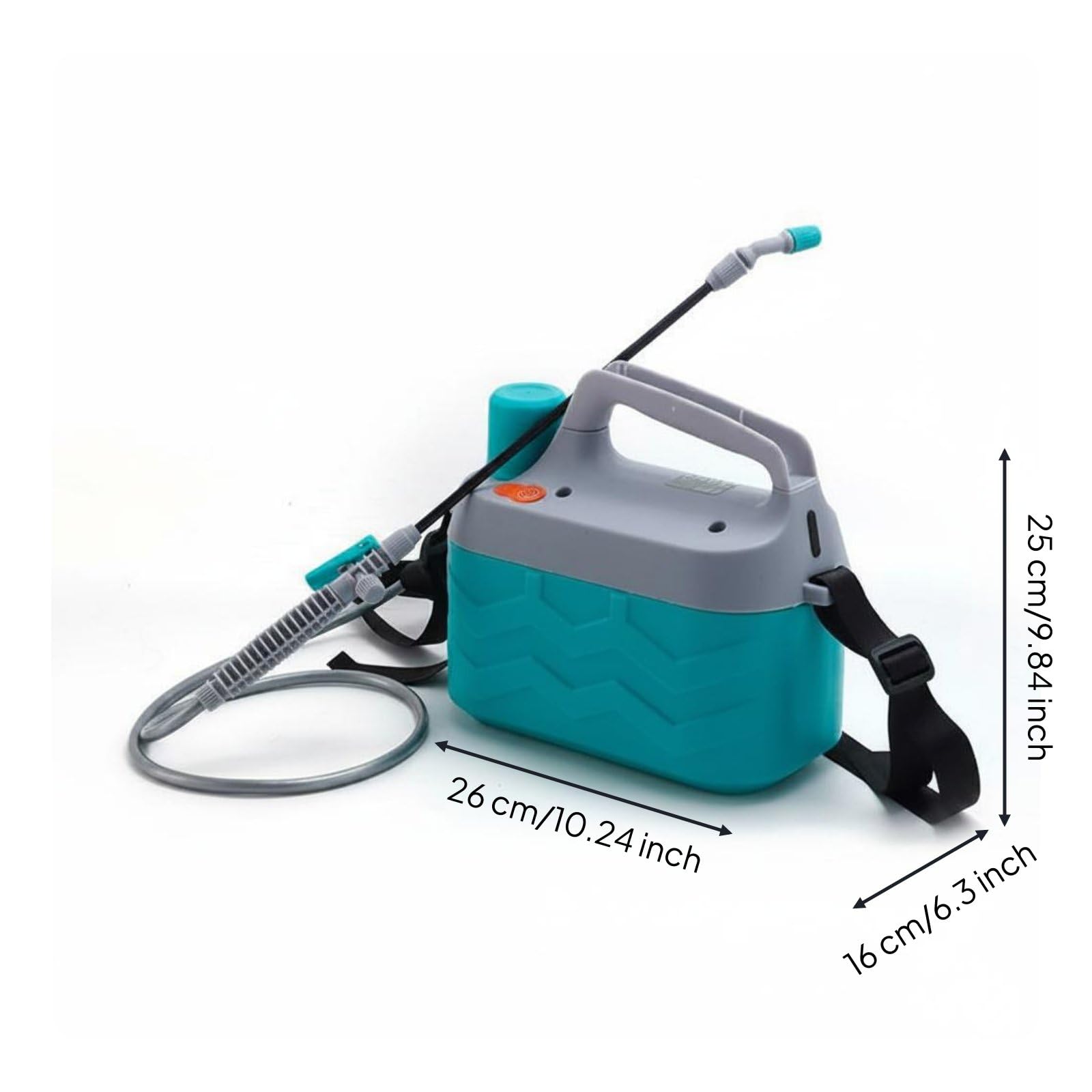 Spruzzatore Elettrico per Giardinaggio Spruzzino Nebulizzatore Pompa a Pressione Serbatoio 5 L in Plastica Facile da Trasportare per Serre Pulizia Giardino Manutenzione Piante