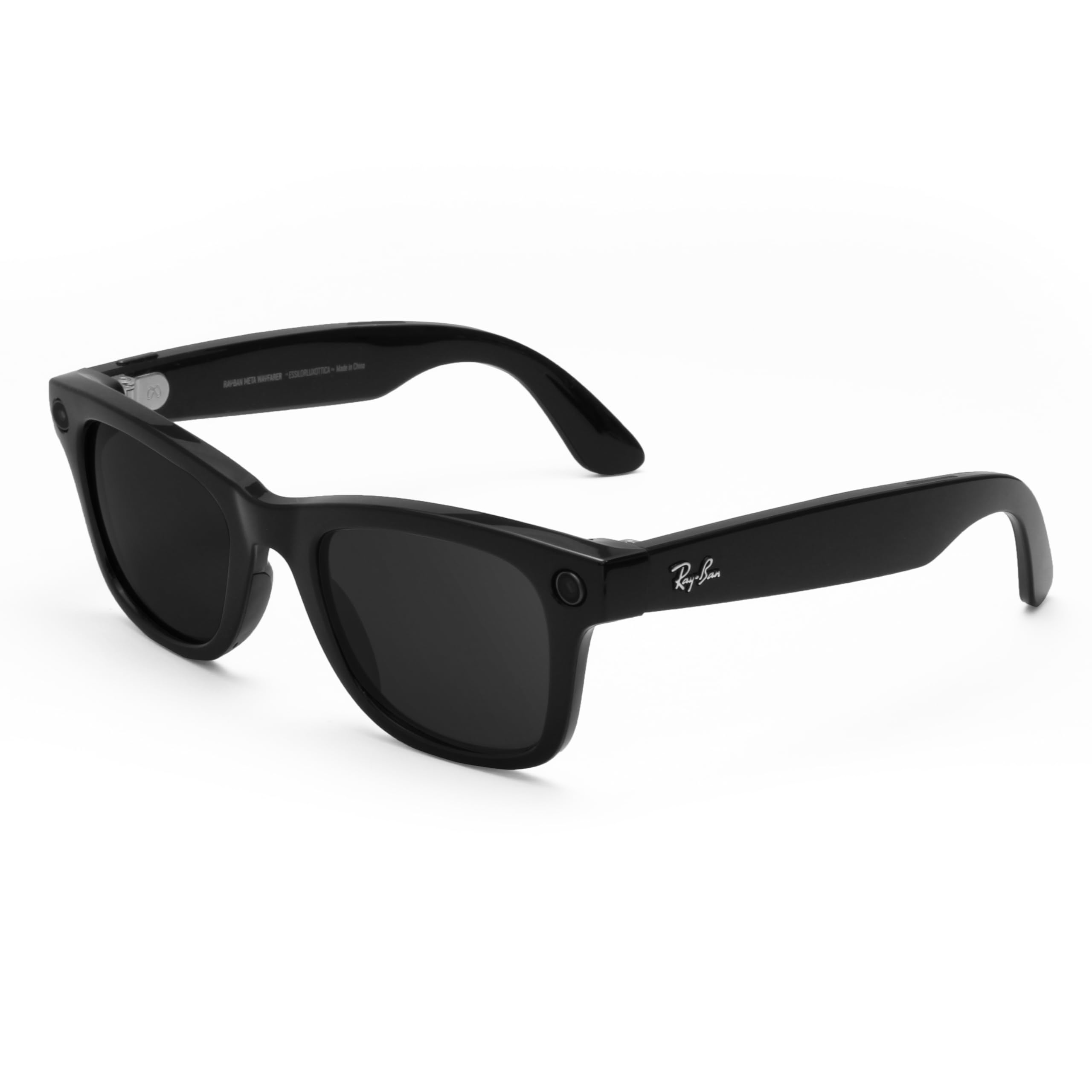 Revant Lentes de reemplazo compatibles con Ray-Ban Meta Wayfarer RW4008 53m | Standard Polarized Stealth Black, Compatible con 53mm, Polarizado contra reflejos, 100 % protección UV