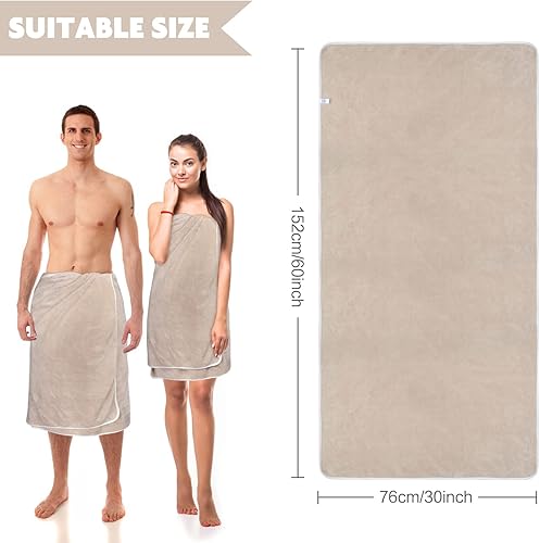 Miniatura 2 de KinHwa Toalla de baño de microfibra grande, toalla de baño absorbente, toallas de baño suaves, tamaño grande para mujeres y hombres, ideal para spa,