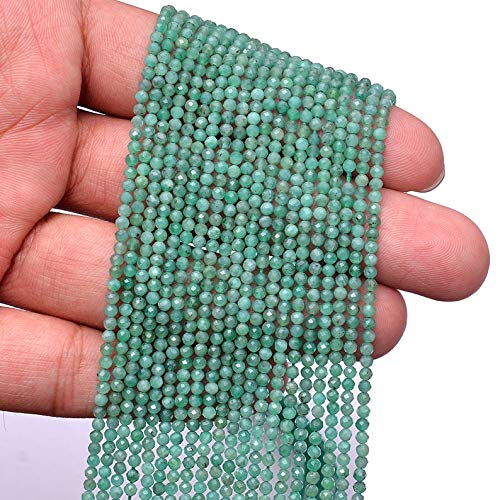 Émeraude naturelle AAA+ perles facettées pour bijoux d'exception